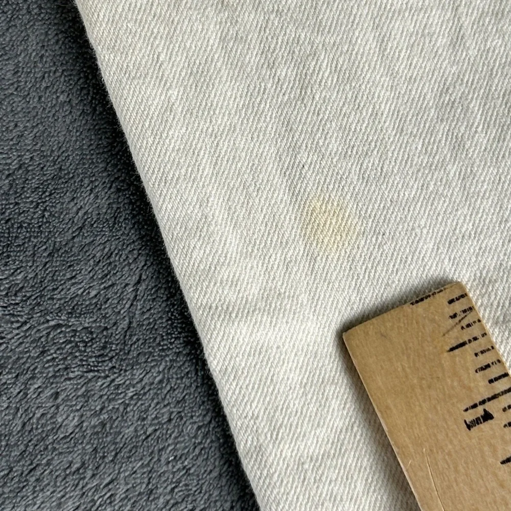 Levis 501 White Oak‎ Cone Denim Mens Jeans Off White Cream 40x30 Button Fly
